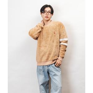 トレーナー スウェット Healthknit Product ヘルスニットプロダクト コヨーテ 刺繍 ボア クルーネック スウェット(GW) メンズ