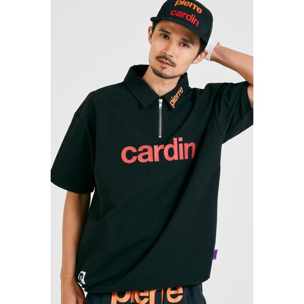 ポロシャツ pierre cardin golf logodesignshort sleeve zi...