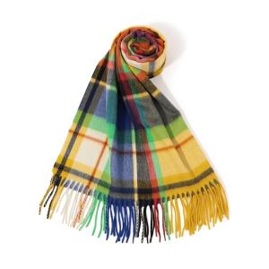 ストール マフラー Joshua Ellis Plaid カシミヤストール レディース
