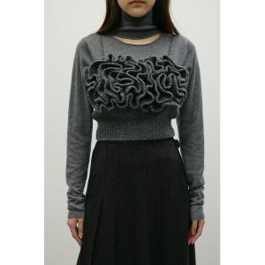 ベスト ジレ フリルニットビスチェ レディース