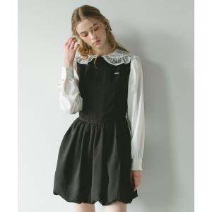 ジャンパースカート balloon mini onepiece / ノースリバルーンミニワンピ