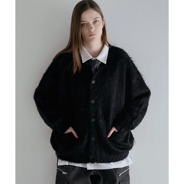 カーディガン ルーズシルエットフェザーカーディガン メンズ レディース