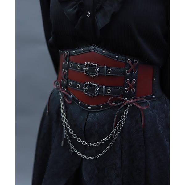 ベルト レースアップコルセットベルト レディース