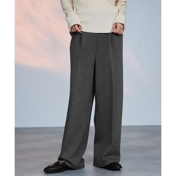 スラックス パンツ milli de l'air  パフィバック裏フリースダンボールワイドパンツ レ...