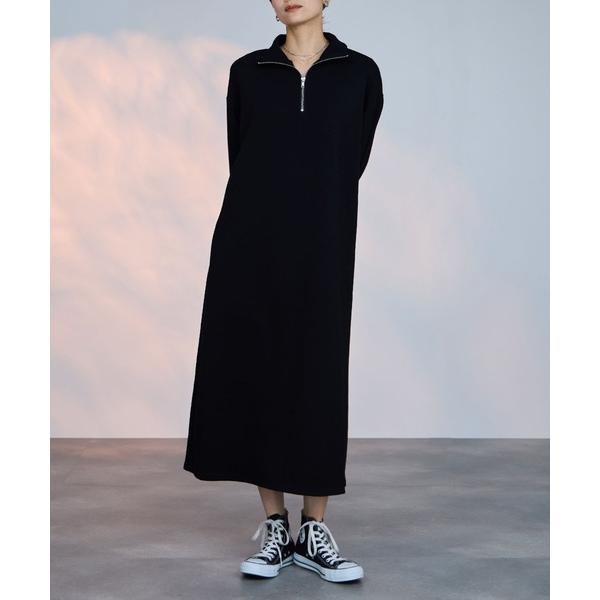 ワンピース milli de l'air  パフィバックダンボールハーフZIPワンピース