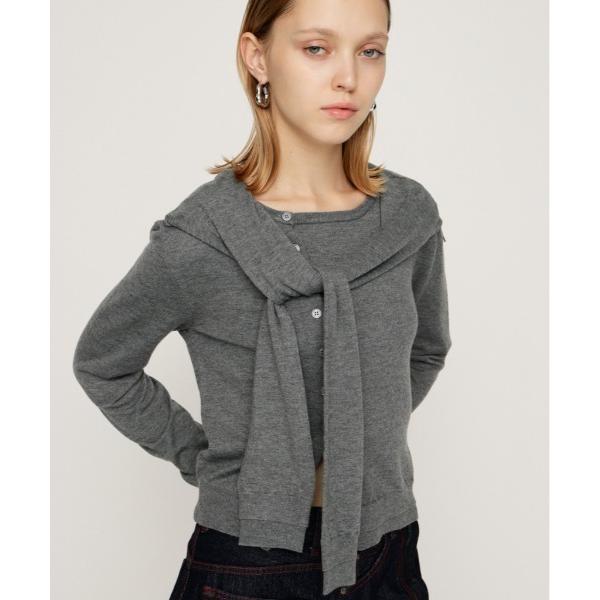ニット セーター SLEEVE DOCKING KNIT TOPS スリーブ ドッキング ニット ト...