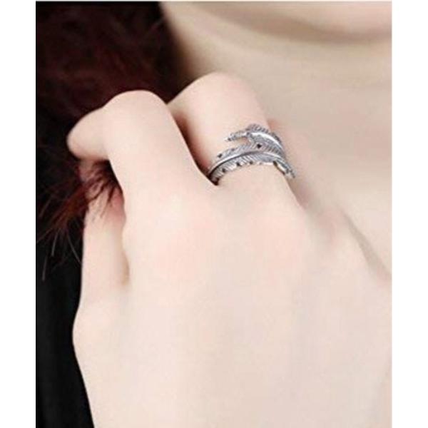 指輪 リング 「Bz」メンズ リング 指輪 フェザー 羽 アメカジ ヴィンテージ風(BDS) メンズ...