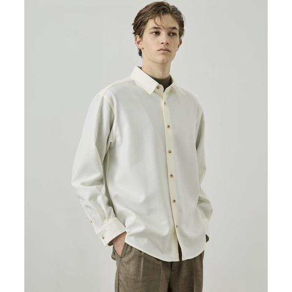 シャツ ウールフラノ レギュラーカラーシャツ　｜セットアップ可/保温性/ウールシャツ/大人気/冬服/...