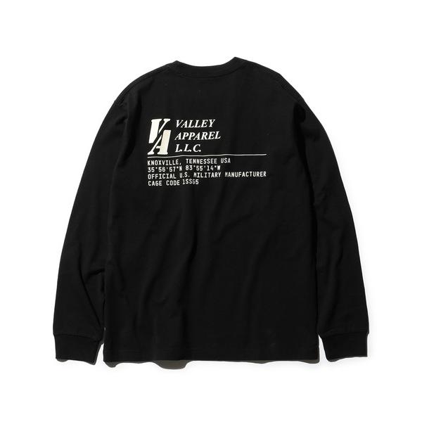 tシャツ バーティカルロゴプリントTシャツ 長袖 メンズ