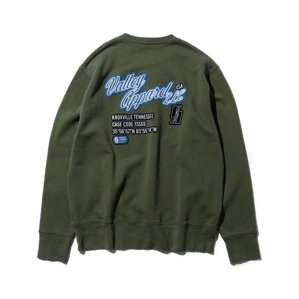 トレーナー スウェット スタジャンワッペン風クルーネックスウェット メンズ