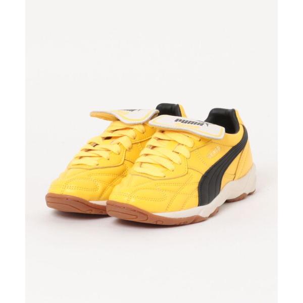 スニーカー PUMA プーマ KING INDOOR 401683 04S.YELLOW/BK メン...