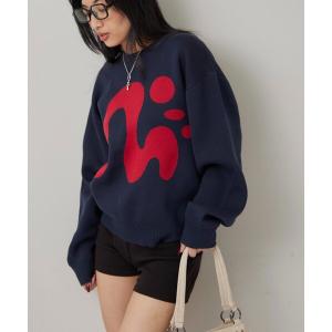 ニット セーター 「COOPER」Mgロゴジャガードニット レディース メンズ