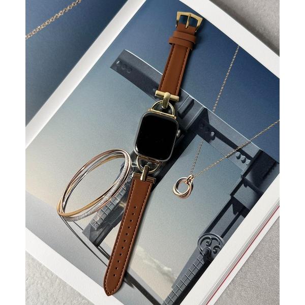 腕時計 10D17-MZ レザー調スマートウォッチバンド Apple Watch Band 38mm...