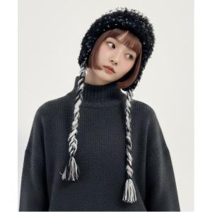 ニット帽 ニットキャップ 「HIKA」耳あて付きボーダーニットCAP レディース メンズ