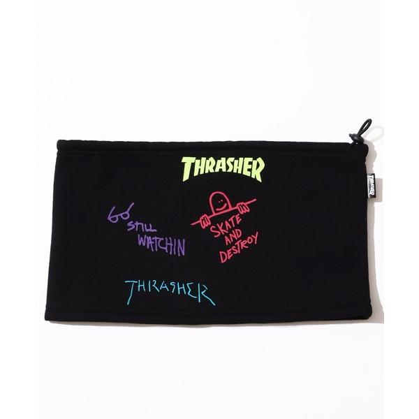 ネックウォーマー スヌード 「THRASHER/スラッシャー」アートワークデザイン マルチロゴスウェ...
