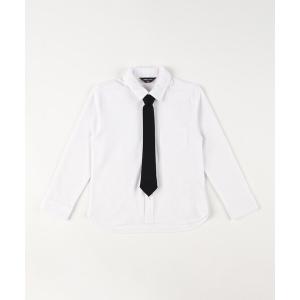 ブラウス シャツ 入学式 卒業式 ネクタイ付き 長袖シャツ(140-160cm) キッズ 子供服 男の子