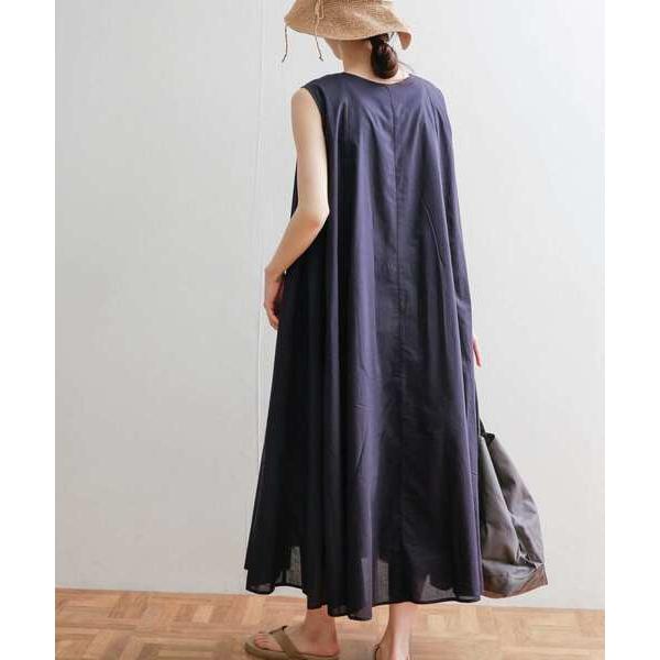 「URBAN RESEARCH DOORS」 ノースリーブワンピース MEDIUM ネイビー レディ...