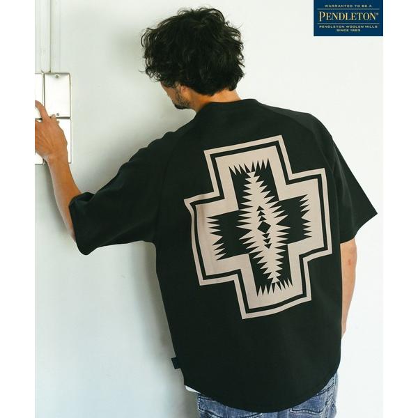 「PENDLETON」 半袖Tシャツ MEDIUM チャコール メンズ