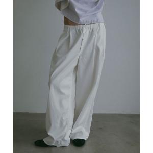 「ETRE TOKYO」 イージーパンツ M ホワイト レディース