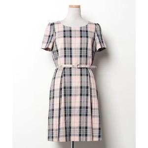 「LAISSE PASSE」 半袖ワンピース 38 ピンク レディース