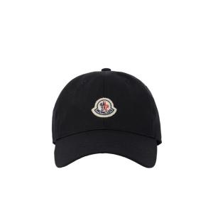 「MONCLER」 キャップ ONE SIZE ブラック メンズ