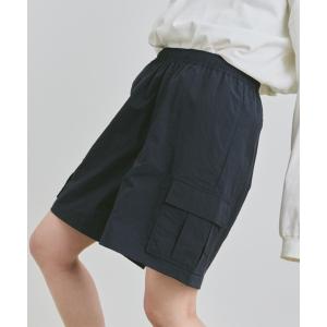 「flaner」 カーゴパンツ SMALL ネイビー レディース