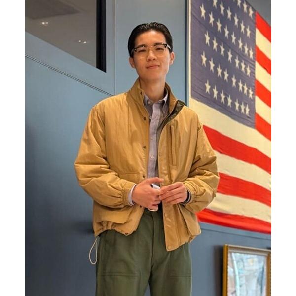 ブルゾン アウター オンラインストア限定 ナイロン　ショートパッファー　ジップジャケット メンズ