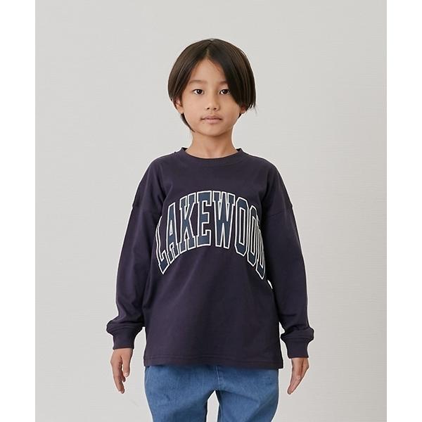 tシャツ 「SKIT0LY」ビッグカレッジフロントプリント長袖Tシャツ キッズ 子供服 男の子