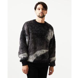セーター ニット マーブルシャギーニット メンズ