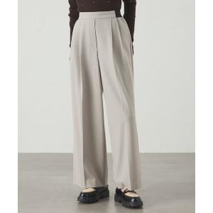 パンツ 「セットアップ対応」ツータックフラノイージーパンツ レディース