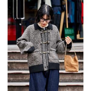 AMOMENTO ニット　カーディガン Amomento - Grandpa Mohair-Blend Cardigan - Brown AMOMENTO