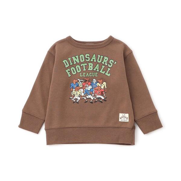 トレーナー 「ジュニア対応」カレッジロゴ風DINOトレーナー キッズ 子供服 男の子 女の子