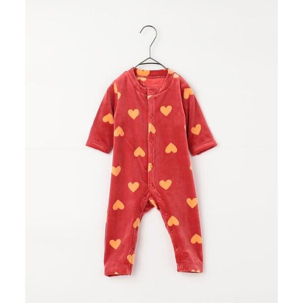 ベビー服 ロンパース ベロアタッチのメルティ起毛フリースぬくぬくカバーオール