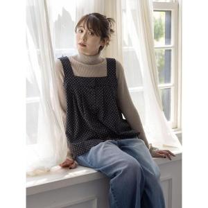 ベスト ジレ 「ゆべし×Samansa Mos2」前後2WAYビスチェ レディース