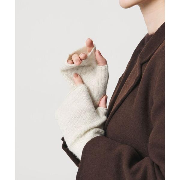 手袋 ラメニット フィンガーレスグローブ レディース