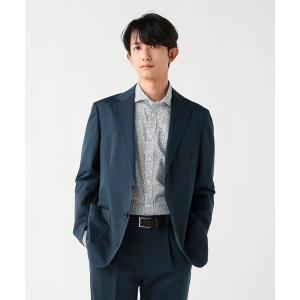 ジャケット テーラードジャケット 「6/18値下げ」ポリエステルコットン 強撚 千鳥柄 2ボタン ジャケット（セットアップ対応） メンズ