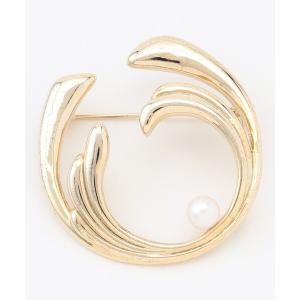 ブローチ アコヤパールサークル ブローチ レディース