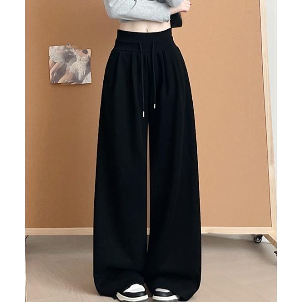 パンツ ローウエストリラックスストレートパンツ レディース