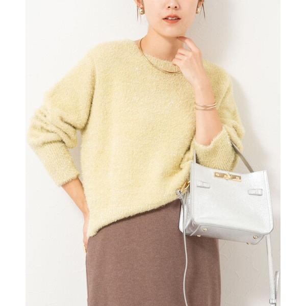 ニット セーター 「手洗い可能」ラメシャギープルオーバー レディース