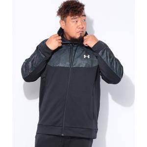 パーカー UNDER ARMOUR (アンダーアーマー) LOOSE アーマーフリース カモ フルジップ フーディーパーカー メンズ