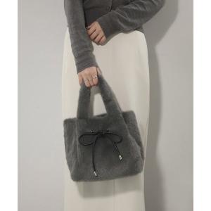 トートバッグ リボンエコファートートバッグ レディース