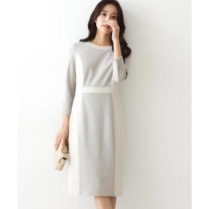 ワンピース 「日本製／ラメ混」ジャージ素材タイトシルエットワンピース