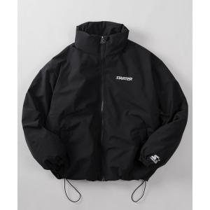 ダウンジャケット ダウン 「88」「STARTER/スターター」ロゴワンポイント スタンド ファイバーダウン ジャケット/「防風」「撥水」「ストレッチ