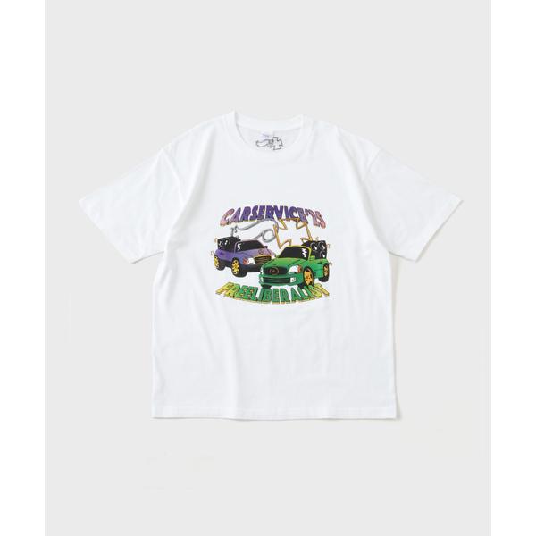 tシャツ FREE LIBERALIST/フリーリベラリスト×CARSERVICE/カーサービス F...