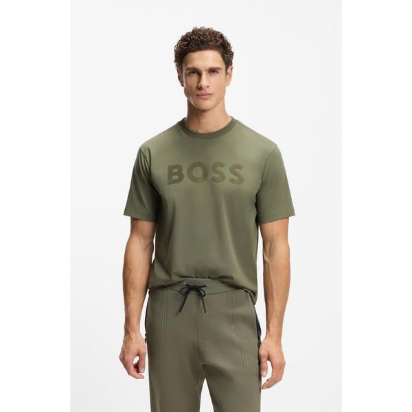 tシャツ リラックスフィットTシャツ ストレッチコットン トーナルロゴ メンズ