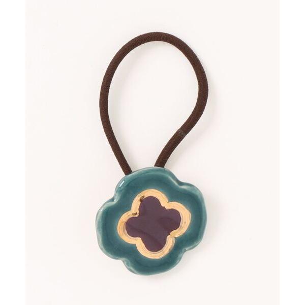 ヘアゴム irodori/ヘアゴム（clover）深緑