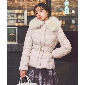 ダウンコート ダウンジャケット ファー襟取り外しショートダウン レディース