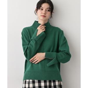 洗えるハイネックニット レディース