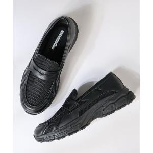 ローファー +4.5cm 軽量厚底 スニーカーソールローファー メンズ レディース