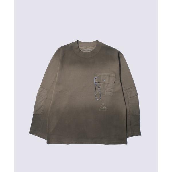 tシャツ 「and wander/アンドワンダー」ROA garment dye waffle po...